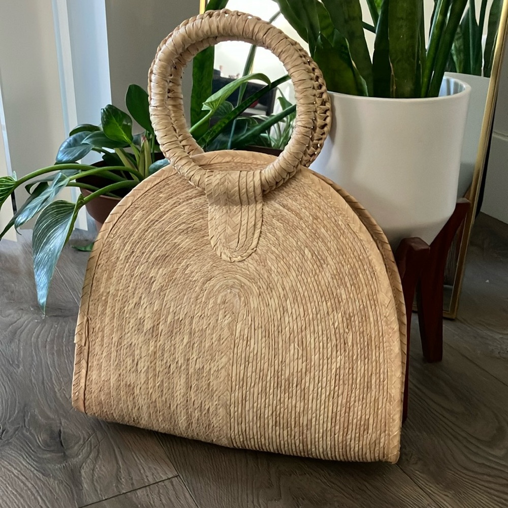 Handmade from Mexico straw bag